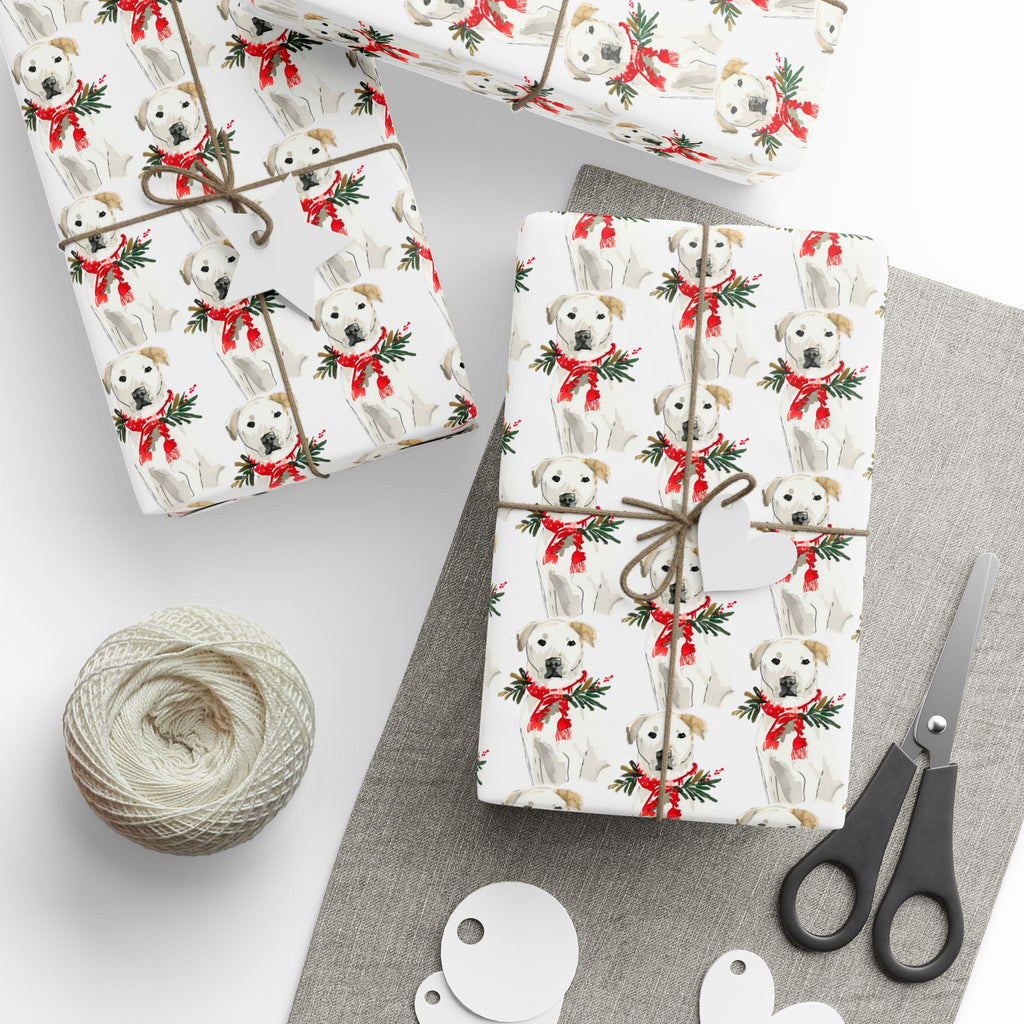 Yellow Lab Holiday Wrap